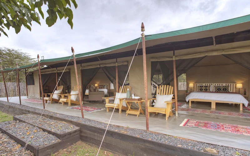 Asilia Ol Pejeta Bush Camp - Family Tent Exterior