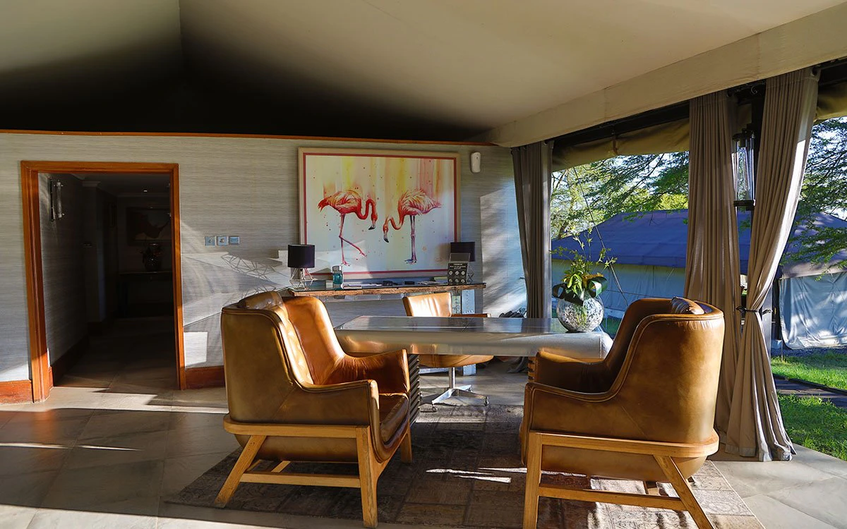 Internal image of the lounge area at The Cliff with comfortable seating shown