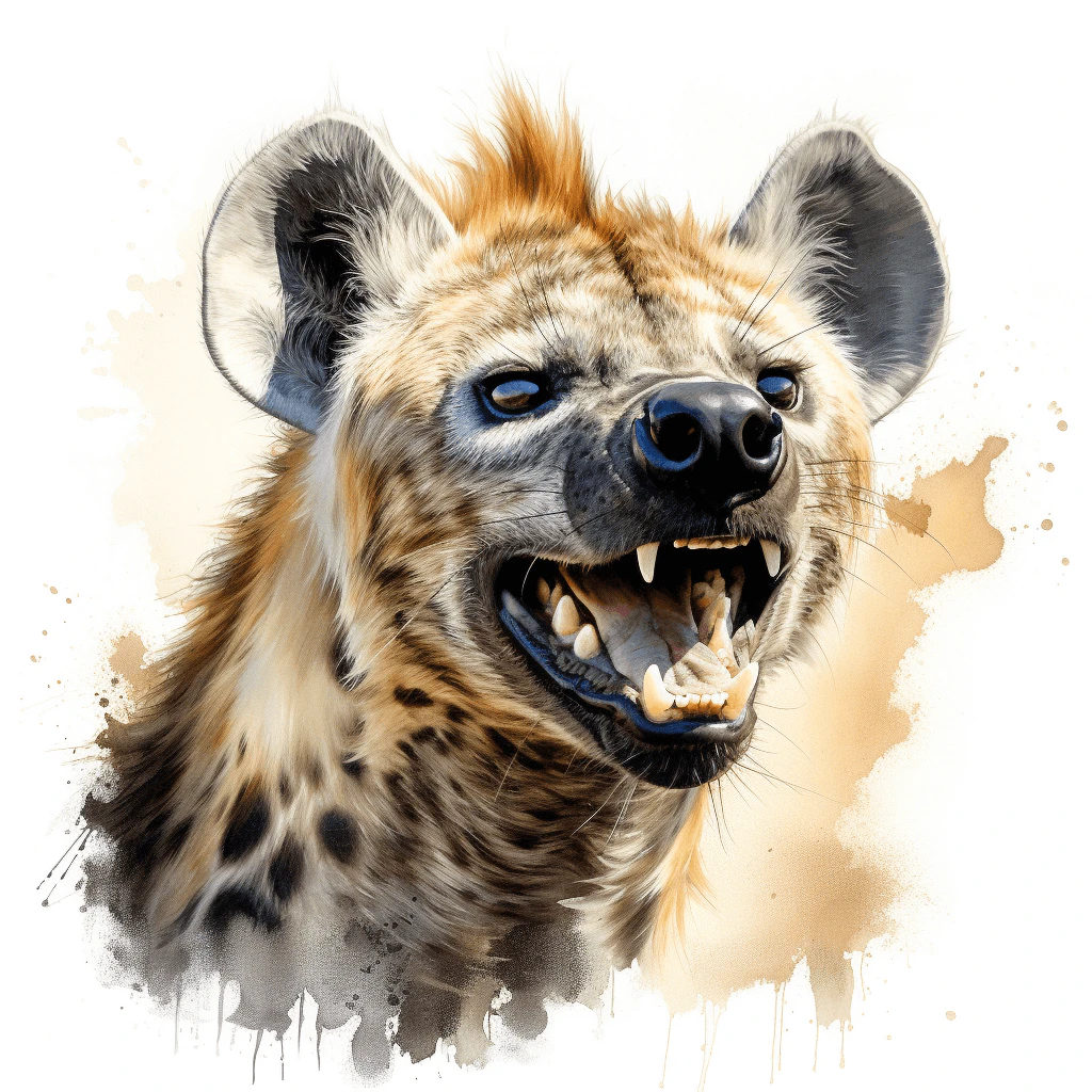 Spotted hyena icon