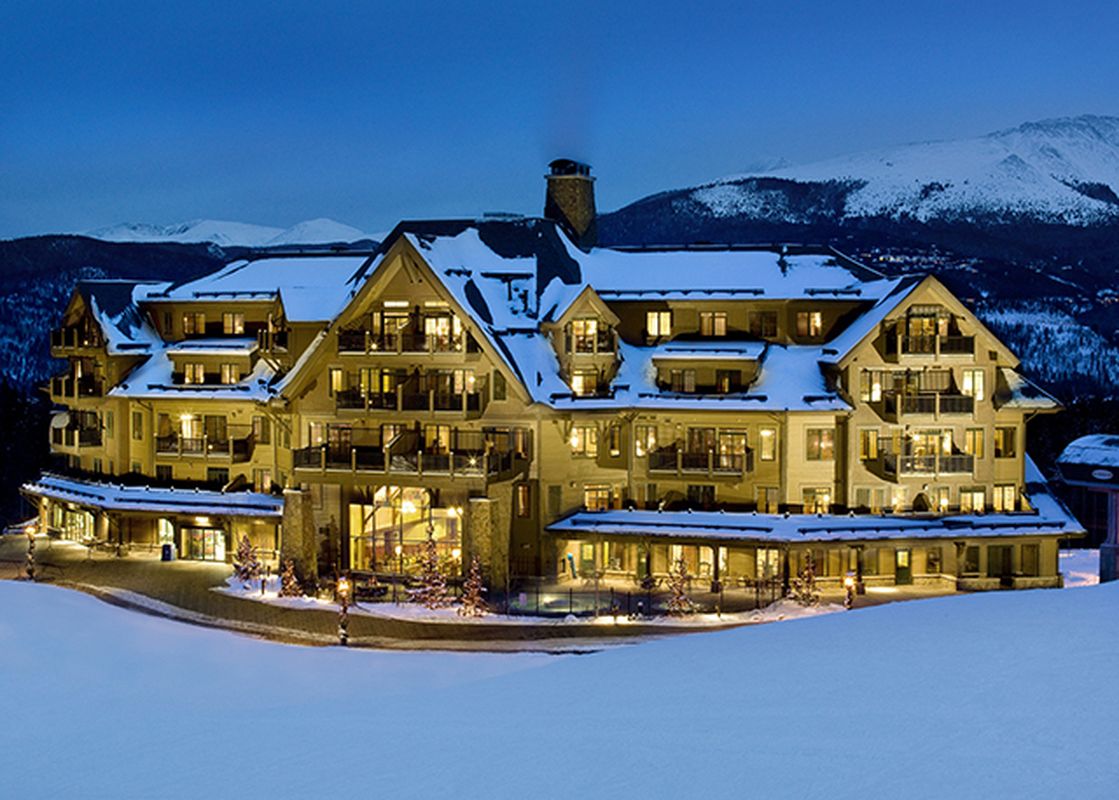 Exterior view of Crystal Peak Lodge Condo in Breckenridge.
