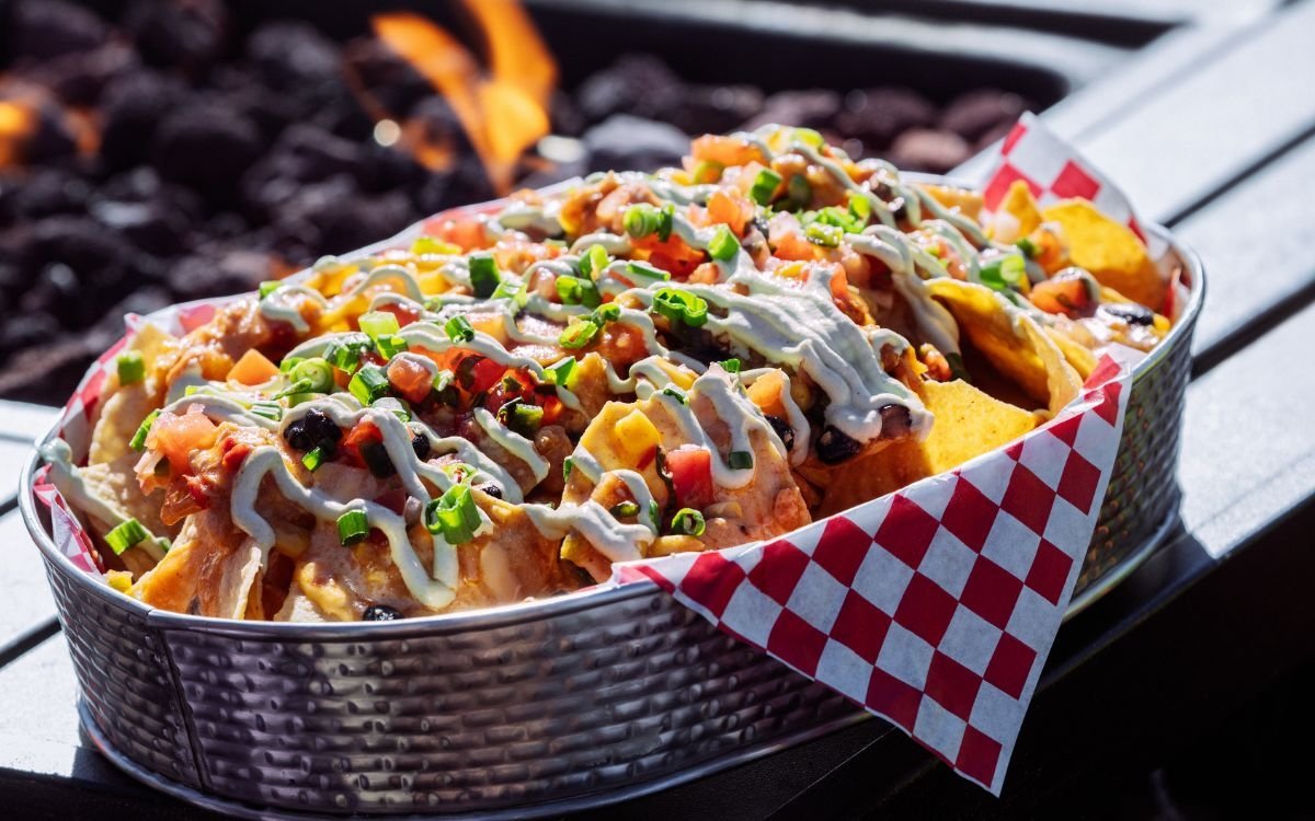 A portion of loaded fries at The Sticky Wicket in Deer Valley.