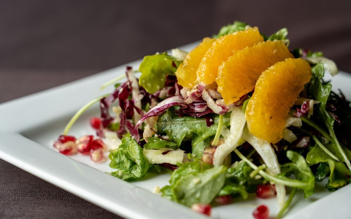 A beautifully prepared salad at 7880 Club in Deer Valley.